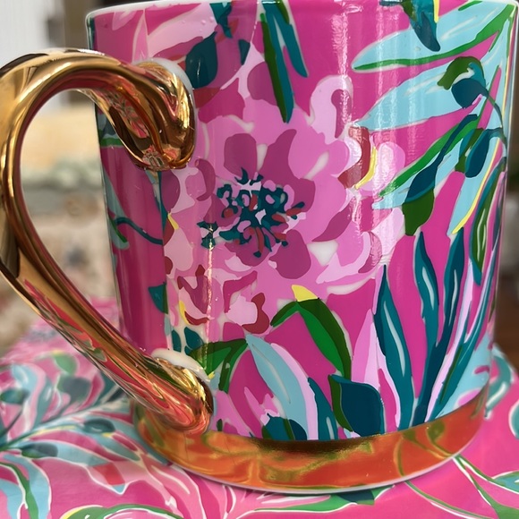 Lilly Pulitzer "I'm Feline Fine" Mug - New - Picture 6 of 10